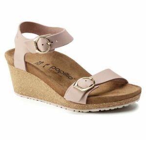 Birkenstock Papillio Soley Ring Buckle in Pink size 39